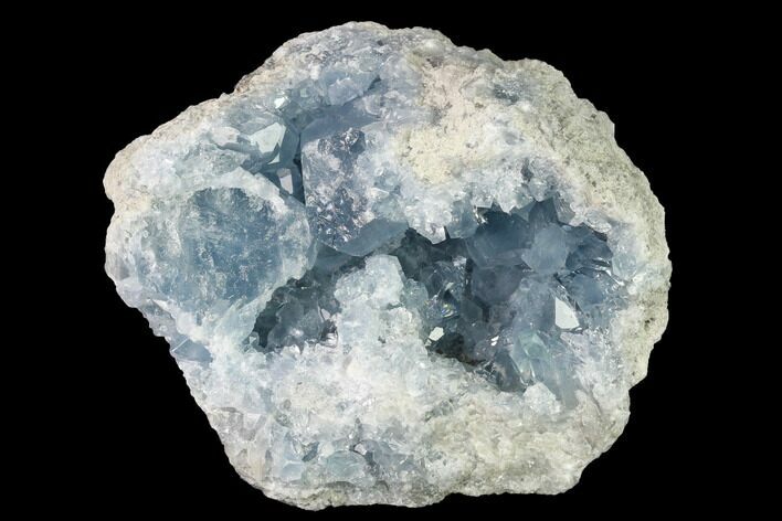 Sky Blue Celestine (Celestite) Crystal Cluster - Madagascar #139442